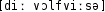 Grafik mit phonetischer Transkription des Belegs