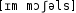 Grafik mit phonetischer Transkription des Belegs