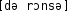 Grafik mit phonetischer Transkription des Belegs