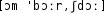 Grafik mit phonetischer Transkription des Belegs