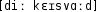 Grafik mit phonetischer Transkription des Belegs