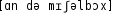 Grafik mit phonetischer Transkription des Belegs