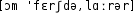 Grafik mit phonetischer Transkription des Belegs