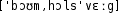 Grafik mit phonetischer Transkription des Belegs