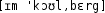 Grafik mit phonetischer Transkription des Belegs