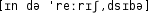 Grafik mit phonetischer Transkription des Belegs