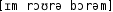 Grafik mit phonetischer Transkription des Belegs