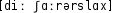 Grafik mit phonetischer Transkription des Belegs