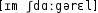 Grafik mit phonetischer Transkription des Belegs