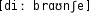 Grafik mit phonetischer Transkription des Belegs