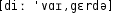Grafik mit phonetischer Transkription des Belegs