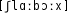 Grafik mit phonetischer Transkription des Belegs