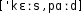 Grafik mit phonetischer Transkription des Belegs