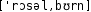 Grafik mit phonetischer Transkription des Belegs