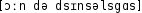 Grafik mit phonetischer Transkription des Belegs