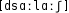 Grafik mit phonetischer Transkription des Belegs