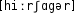 Grafik mit phonetischer Transkription des Belegs