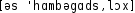 Grafik mit phonetischer Transkription des Belegs