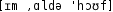 Grafik mit phonetischer Transkription des Belegs