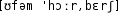 Grafik mit phonetischer Transkription des Belegs
