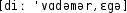 Grafik mit phonetischer Transkription des Belegs