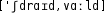 Grafik mit phonetischer Transkription des Belegs