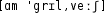 Grafik mit phonetischer Transkription des Belegs