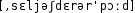 Grafik mit phonetischer Transkription des Belegs