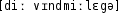 Grafik mit phonetischer Transkription des Belegs