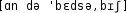 Grafik mit phonetischer Transkription des Belegs