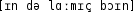 Grafik mit phonetischer Transkription des Belegs