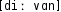 Grafik mit phonetischer Transkription des Belegs