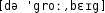 Grafik mit phonetischer Transkription des Belegs