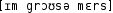 Grafik mit phonetischer Transkription des Belegs