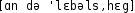 Grafik mit phonetischer Transkription des Belegs
