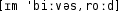 Grafik mit phonetischer Transkription des Belegs