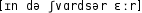 Grafik mit phonetischer Transkription des Belegs