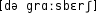 Grafik mit phonetischer Transkription des Belegs