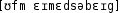 Grafik mit phonetischer Transkription des Belegs