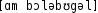 Grafik mit phonetischer Transkription des Belegs