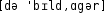 Grafik mit phonetischer Transkription des Belegs