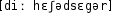 Grafik mit phonetischer Transkription des Belegs