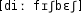 Grafik mit phonetischer Transkription des Belegs