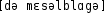 Grafik mit phonetischer Transkription des Belegs