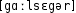 Grafik mit phonetischer Transkription des Belegs