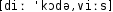 Grafik mit phonetischer Transkription des Belegs