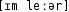 Grafik mit phonetischer Transkription des Belegs