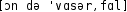 Grafik mit phonetischer Transkription des Belegs