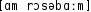 Grafik mit phonetischer Transkription des Belegs