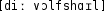 Grafik mit phonetischer Transkription des Belegs